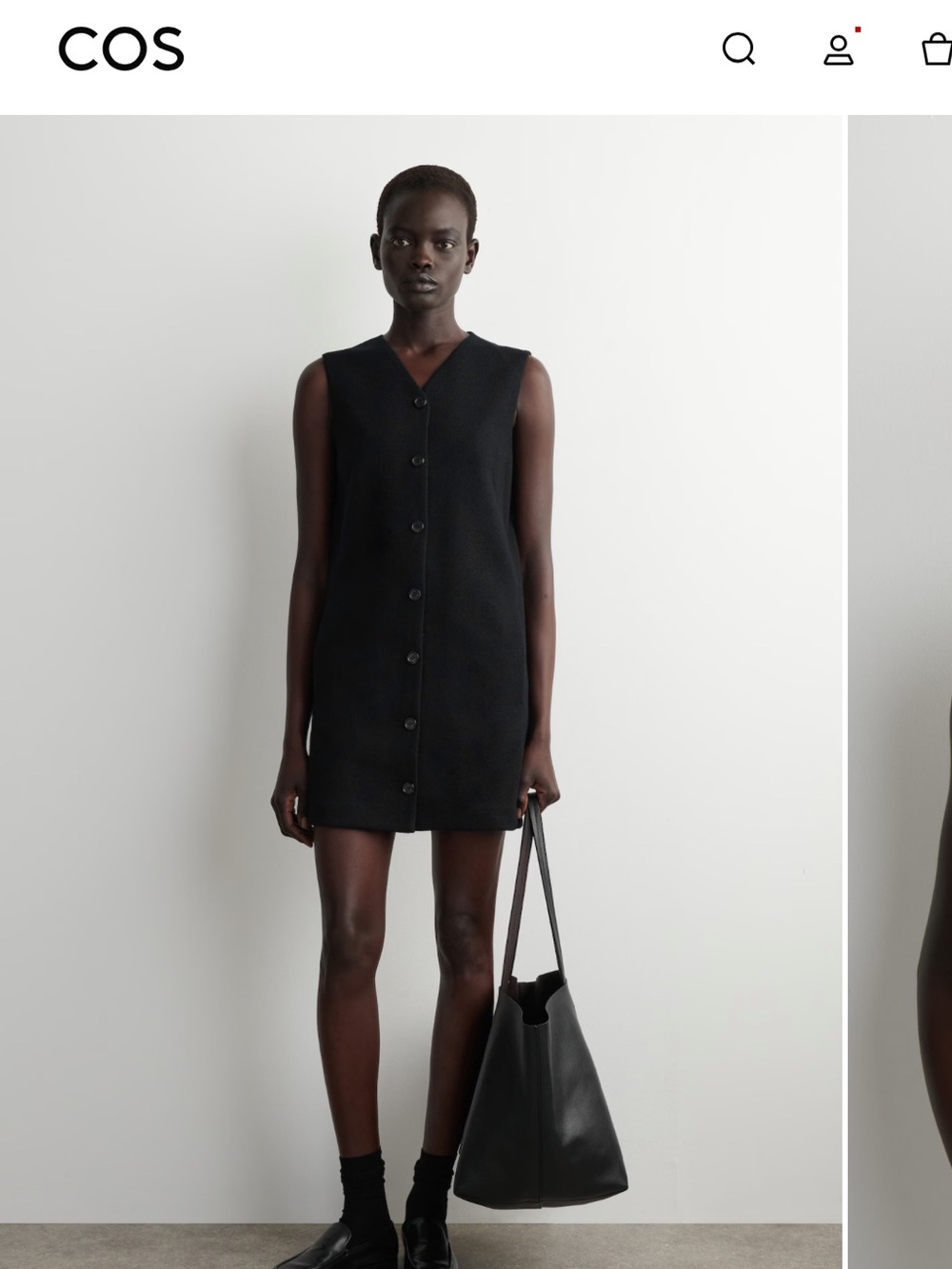 COS Black Sleeveless Mini Dress